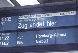 Sylt News. Marschbahn wegen Notarzteinsatz gesperrt.
