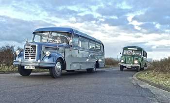 Historische Busse auf Sylt