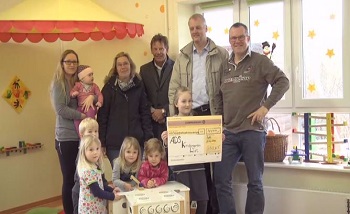 Scheckübergabe an ADS-Kindergarten List - Sylt1 - Das Sylter Fernsehen